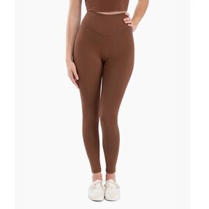 Women's Non Toxic Brown High-Waisted Leggings